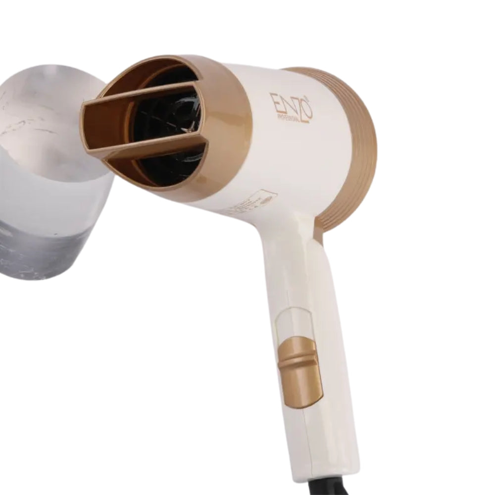 Enzo italy en-607 1800w travel nozzle bathroom lightweight mini blow hair dryer