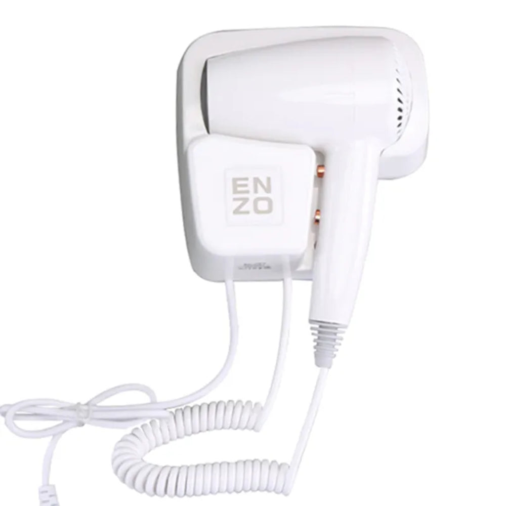Enzo italy en-6622 hotel wall mounted hair dryer