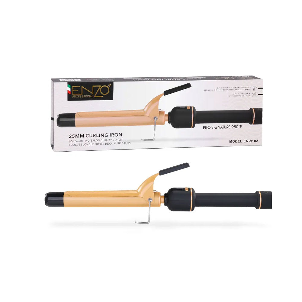 Enzo italy en-9102 professional 25mm big barrel ceramic hair curler