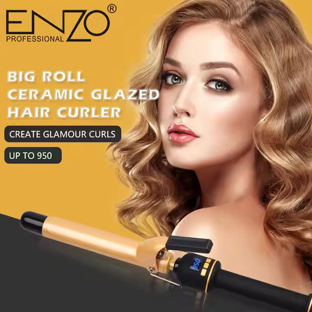 Enzo italy en-9102 professional 25mm big barrel ceramic hair curler