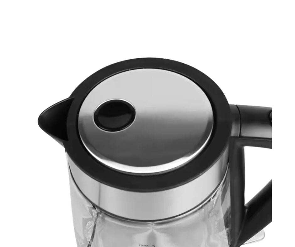 Enzo italy glass heater with led lighting and stainless steel body