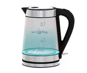 Enzo italy glass heater with led lighting and stainless steel body