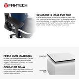 FANTECH ALPHA GC - 283 GAMING CHAIR | White Desk & Chair 179 JOD