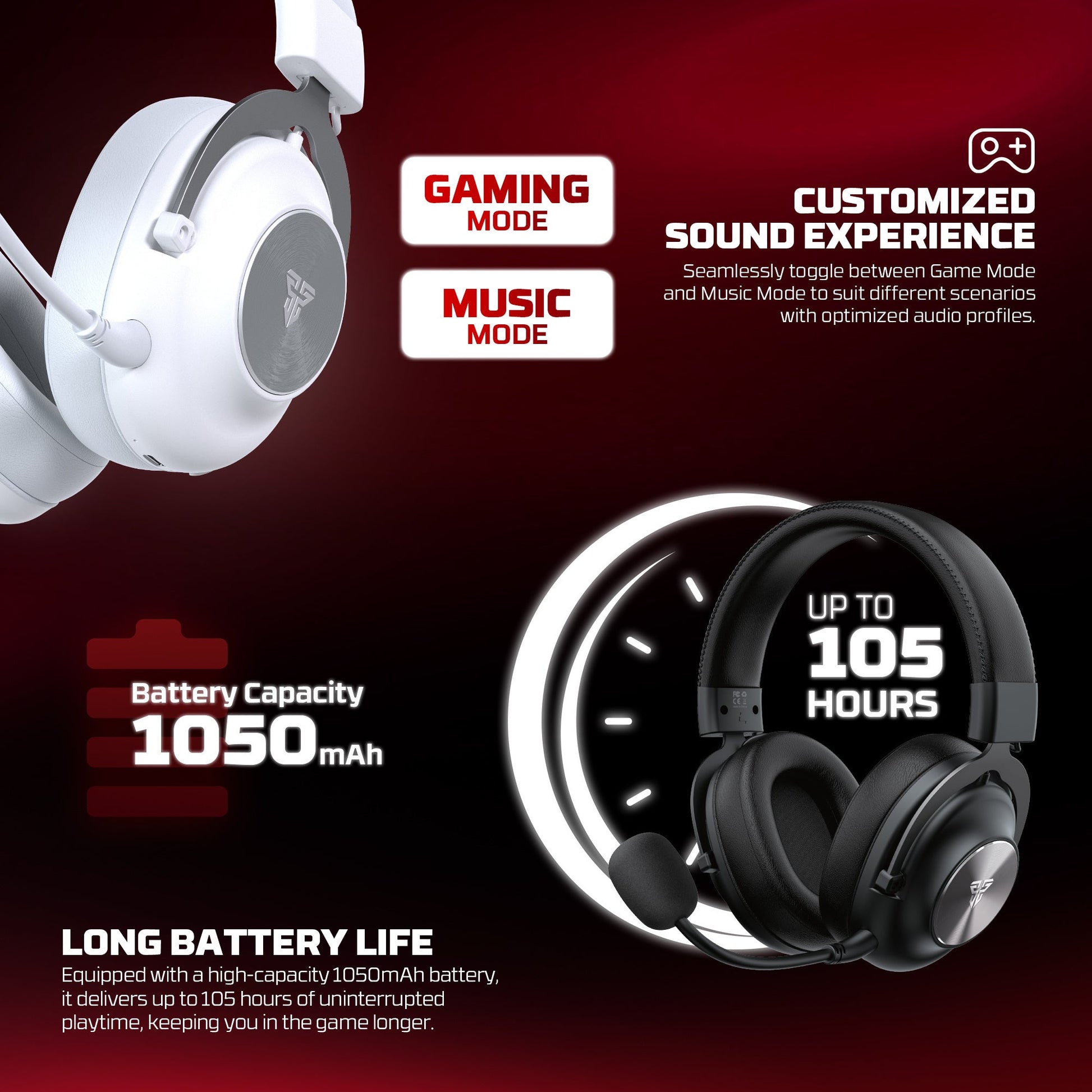 FANTECH WHG05 STELLAR Multiplatform Wireless Gaming Headset - Fun Touch Jordan