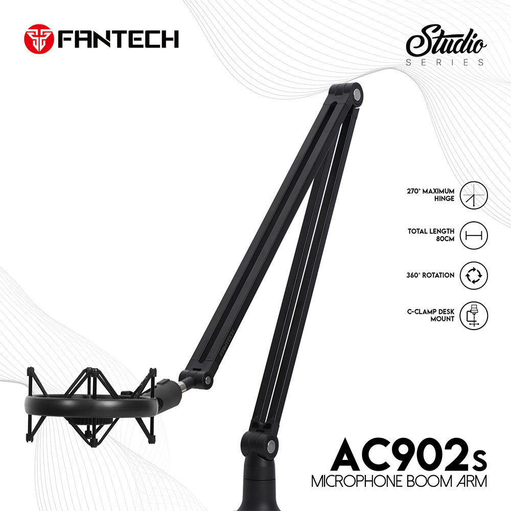 Fantech AC902S Microphone Boom Arm Stand 360 Rotation JOD 25
