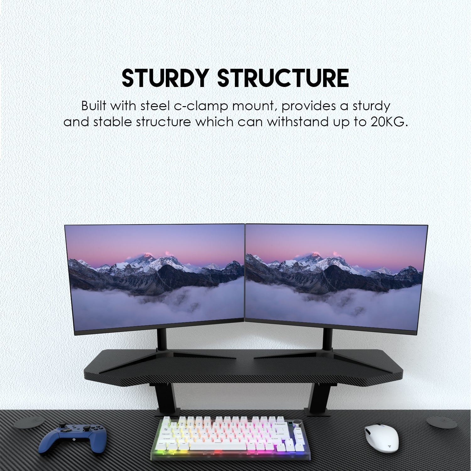 Fantech ACGD171 Monitor Stand Premium Material and Maximized Desk Space Tower