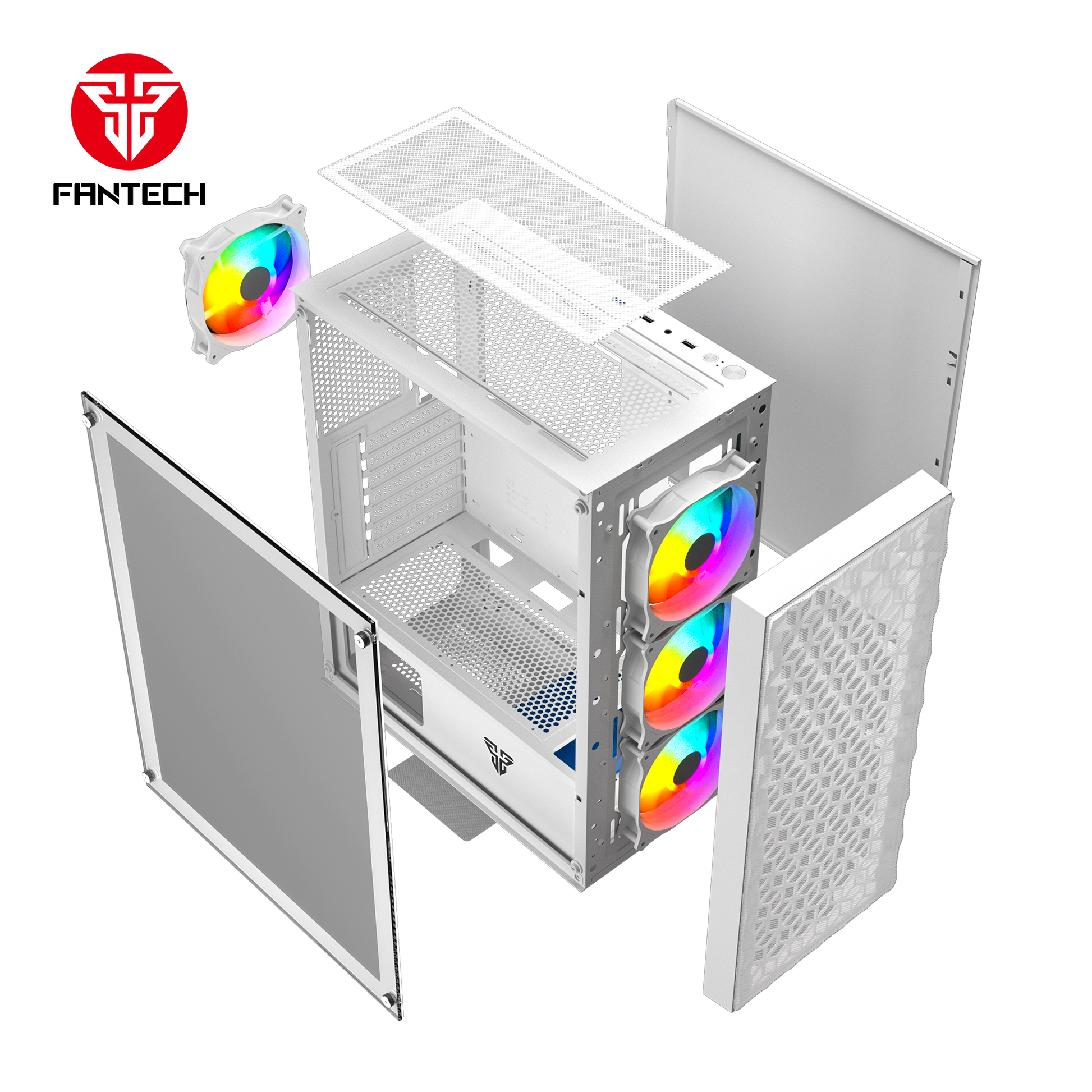Fantech Aero 2 CG83 Middle Tower Case Tower Case & Monitor