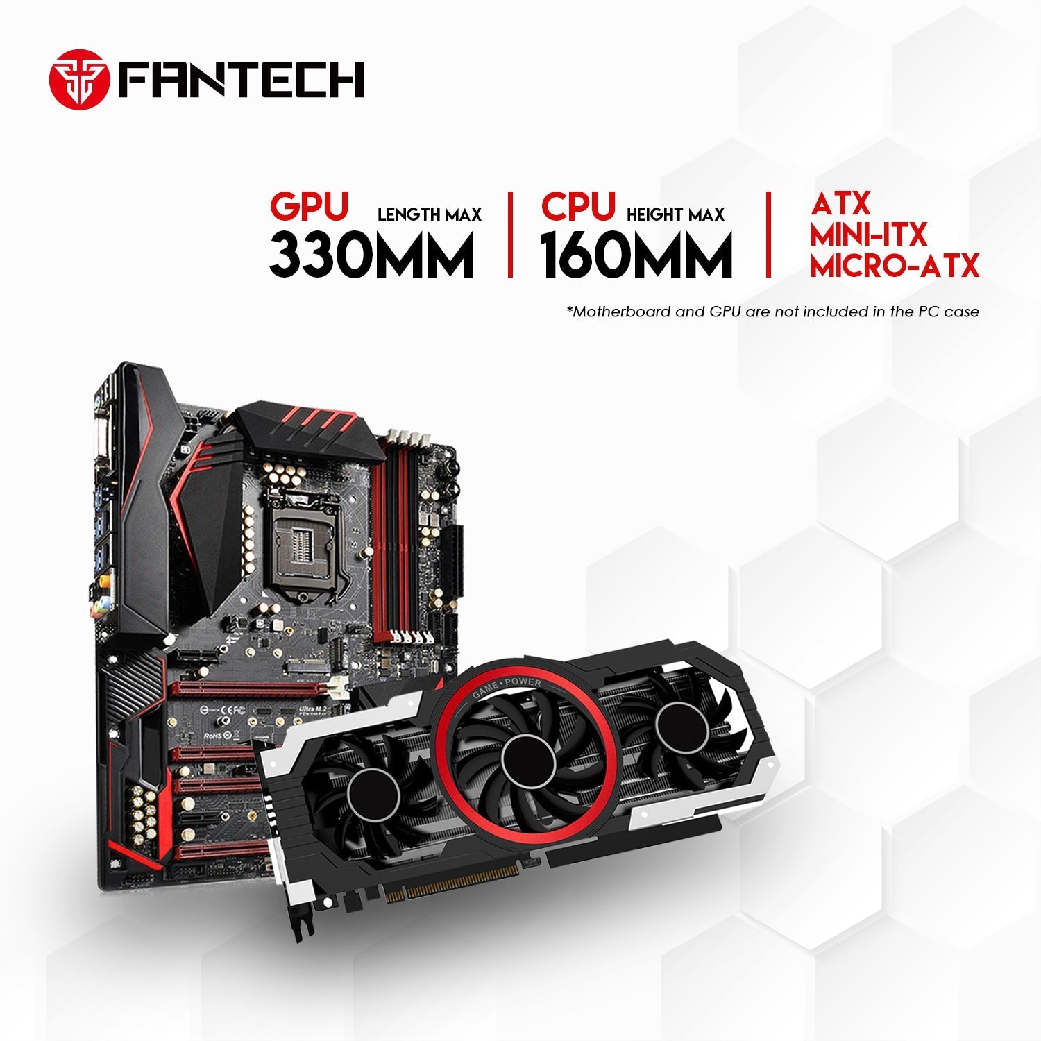 Fantech Aero 2 CG83 Middle Tower Case Tower Case & Monitor