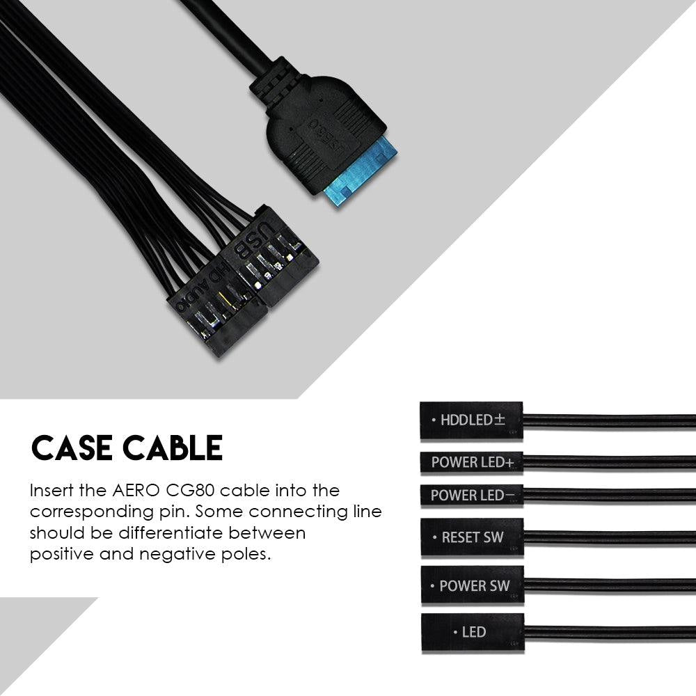 FANTECH AERO CG80 RGB MIDDLE TOWER CASE Tower Case & Monitor