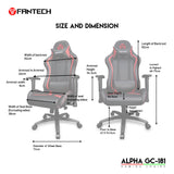 Fantech alpha gc-181 gaming chair | blue - Fun Touch