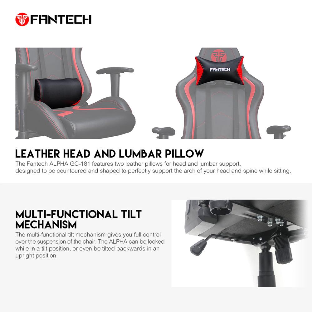 Fantech alpha gc-181 gaming chair | red - Fun Touch