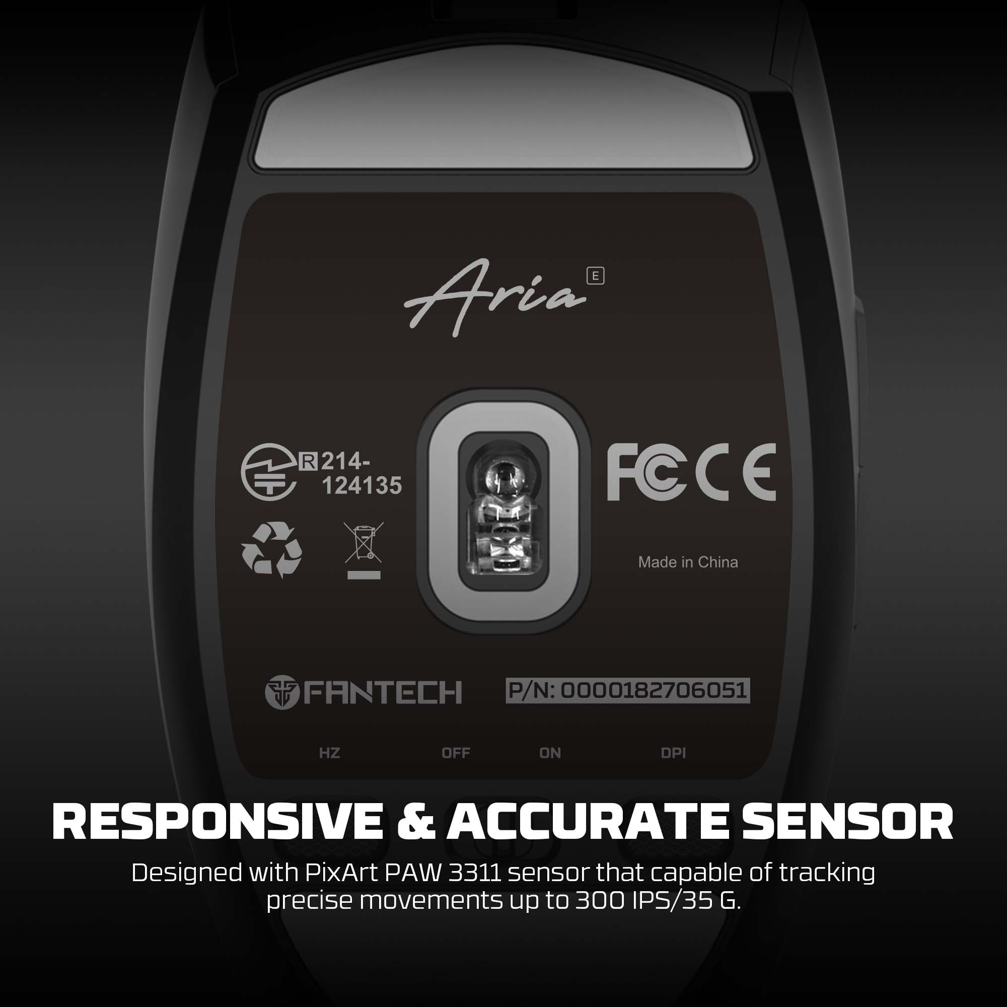 FANTECH ARIA XD7E WIRELESS GAMING MOUSE BLACK Mouse