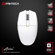 FANTECH ARIA XD7E WIRELESS GAMING MOUSE White Mouse