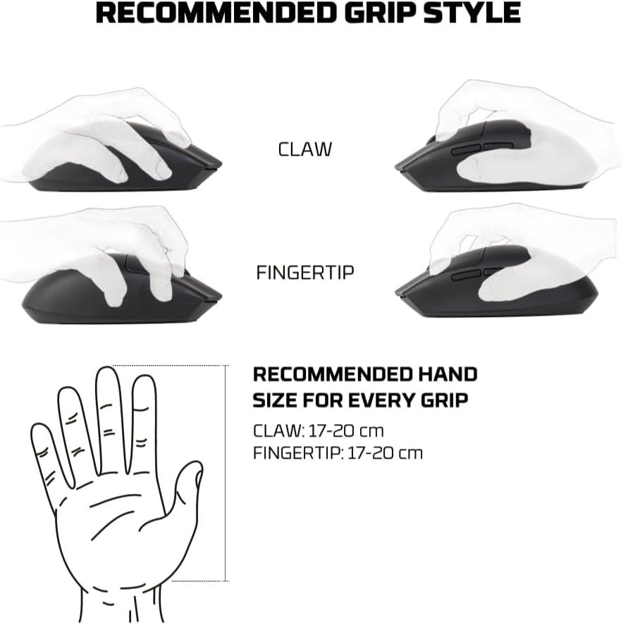 FANTECH ARIA XD7V2 Wireless Gaming Mouse 53g Ultra Lightweight HUANO Switches