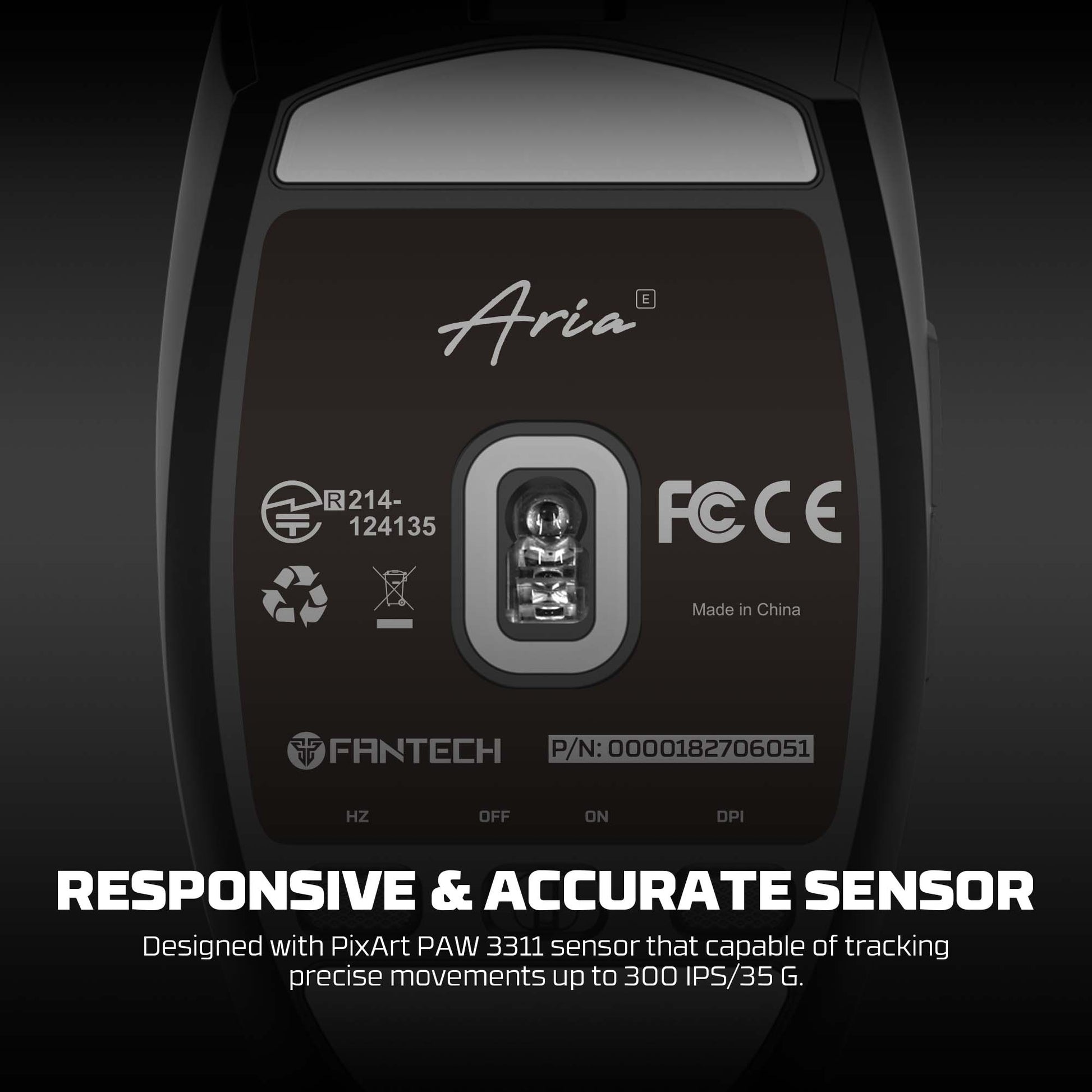 FANTECH ARIA XD7V2 Wireless Gaming Mouse 53g Ultra Lightweight HUANO Switches