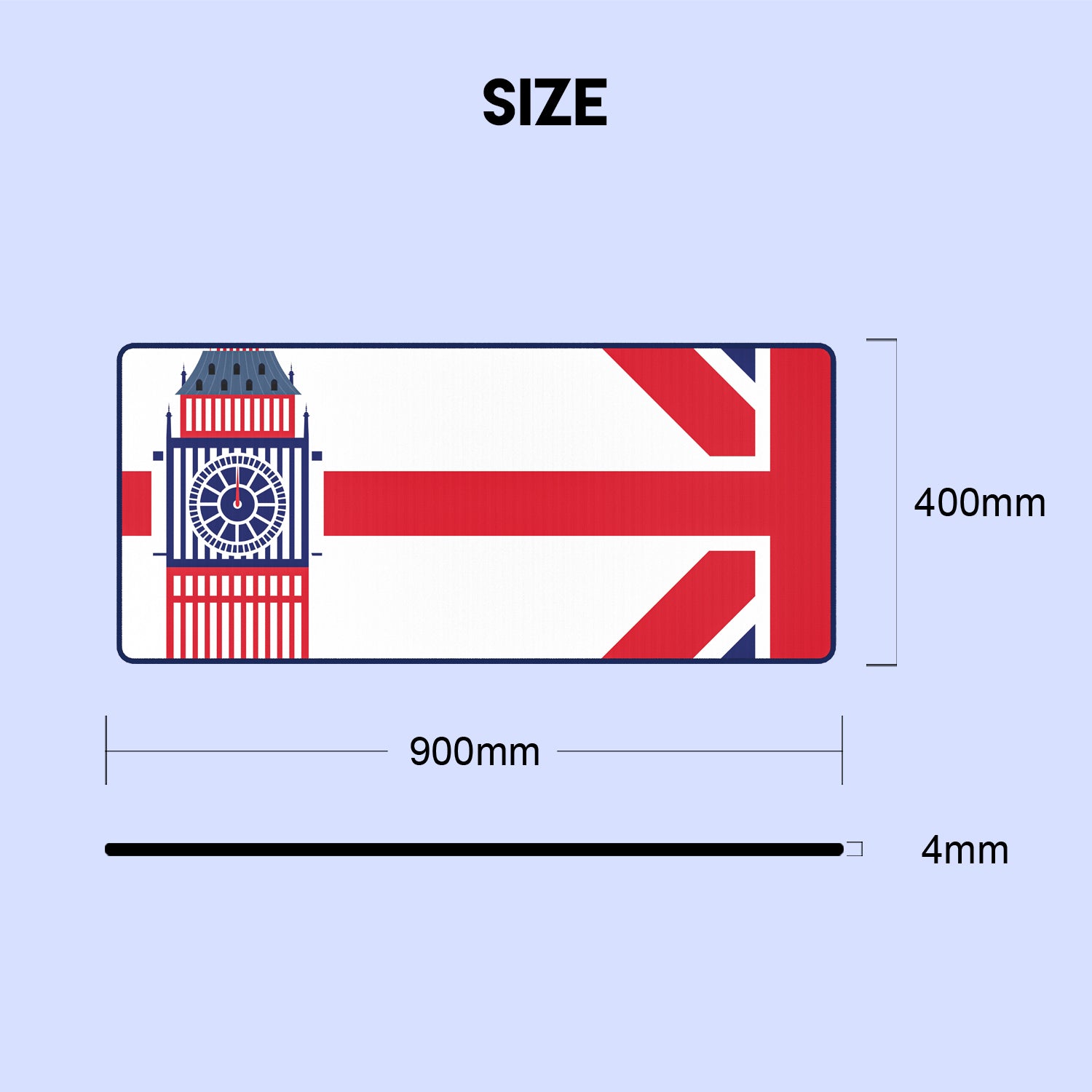 Fantech ATO MP905 Desk Mat VIBE EDTION London Tour Mousepad