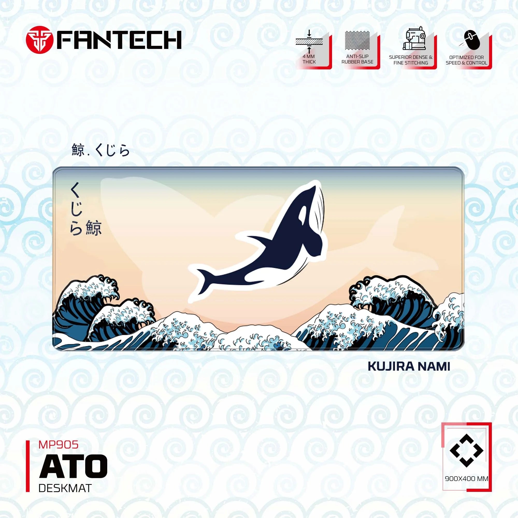 Fantech ATO MP905 Mousepad - KUJIRA NAMI (Beige) JOD 13