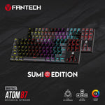 Fantech atom tkl mk876v2 double injection keycaps mechanical keyboard - Fun Touch