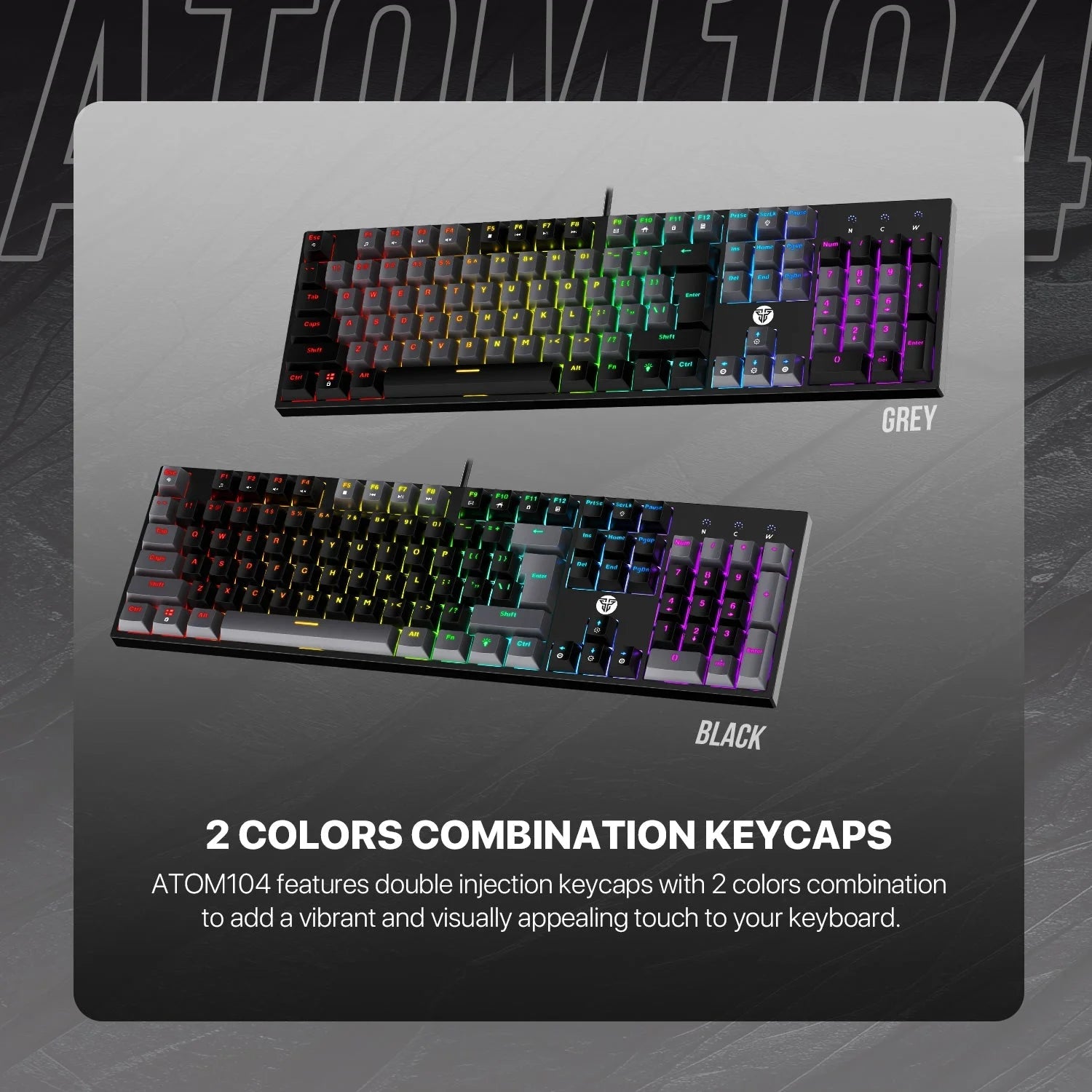 Fantech atom tkl mk886v2 104keycaps keycaps mechanical keyboard