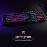 Fantech atom tkl mk886v2 104keycaps keycaps mechanical keyboard - Fun Touch