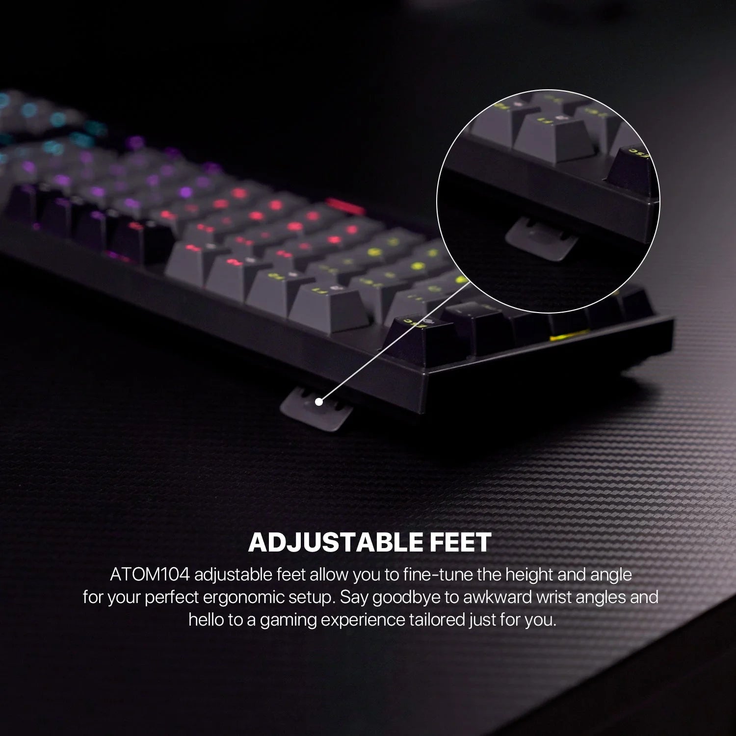 Fantech atom tkl mk886v2 104keycaps keycaps mechanical keyboard