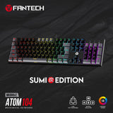 Fantech atom tkl mk886v2 104keycaps keycaps mechanical keyboard - Fun Touch