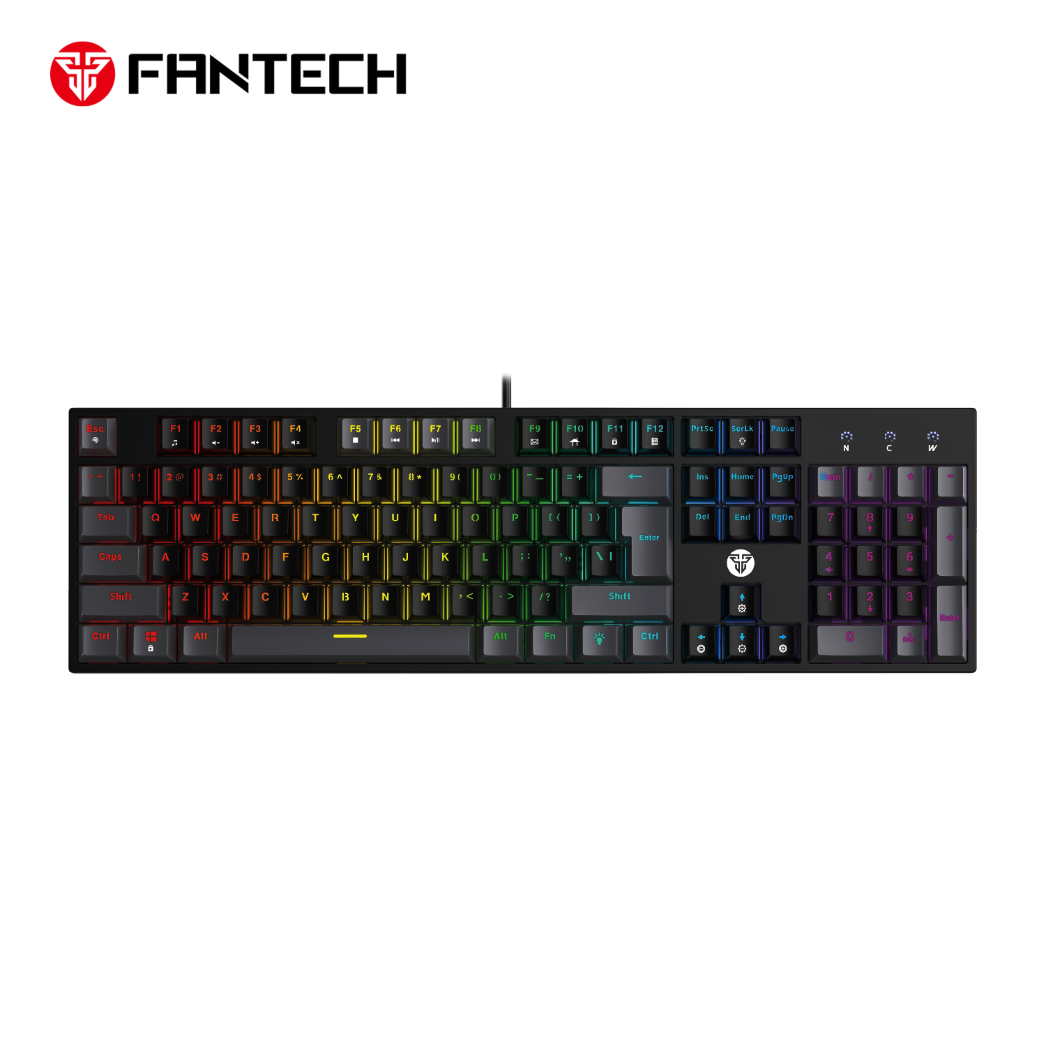 Fantech atom tkl mk886v2 104keycaps keycaps mechanical keyboard - Fun Touch