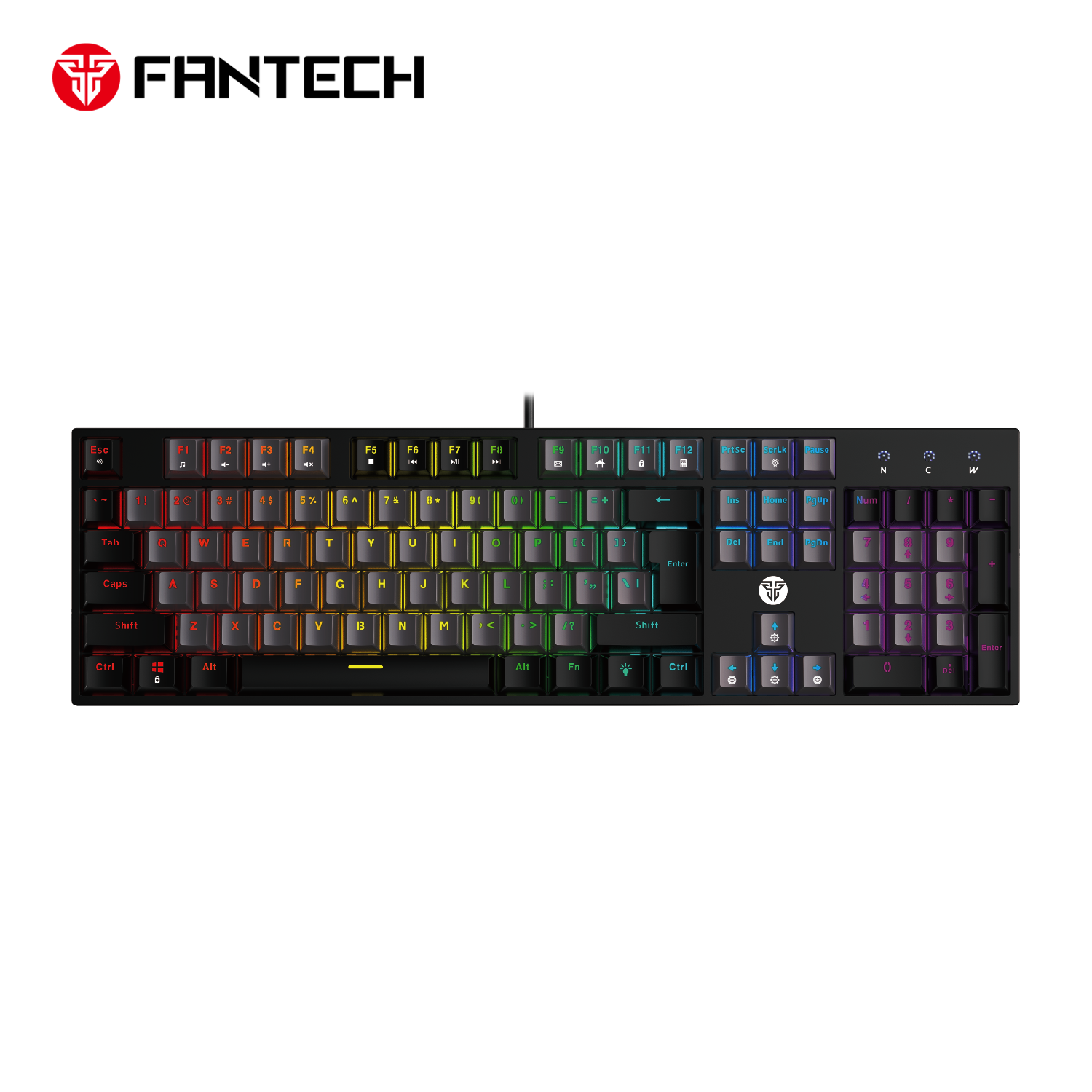 Fantech atom tkl mk886v2 104keycaps keycaps mechanical keyboard - Fun Touch