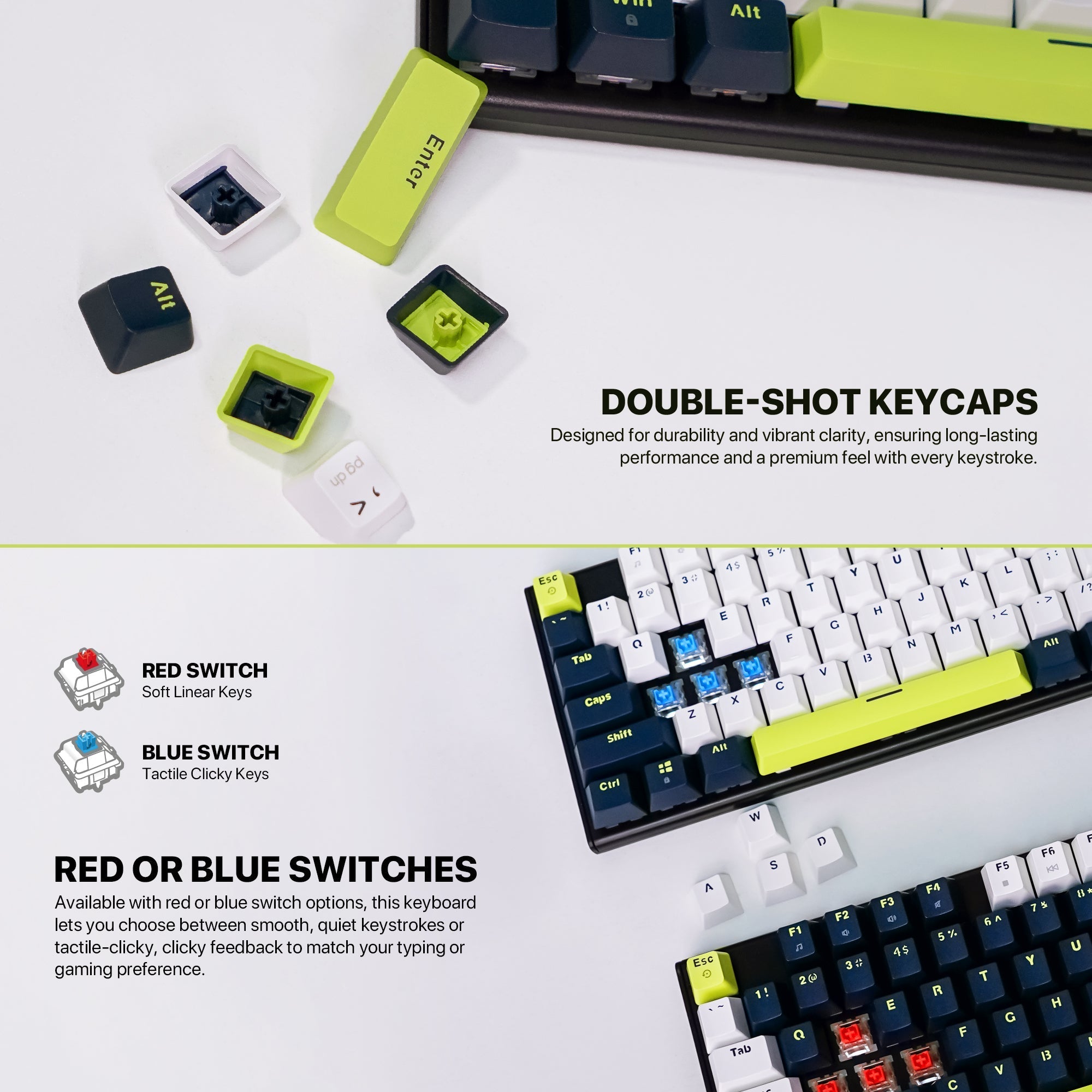 FANTECH ATOM104S MK878S MECHANICAL GAMING KEYBOARD MORI EDITION WHITE Keyboard
