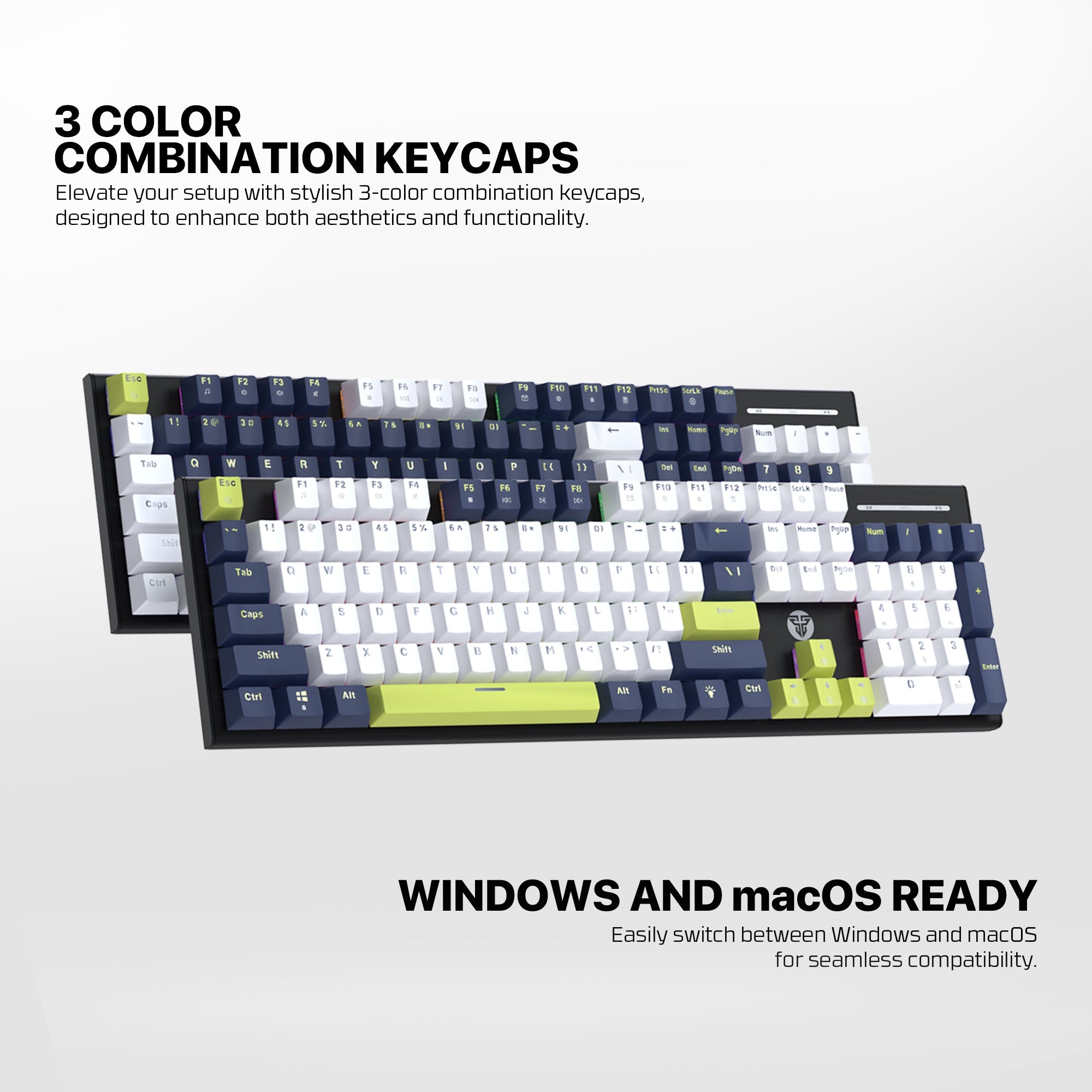 FANTECH ATOM104S MK878S MECHANICAL GAMING KEYBOARD MORI EDITION WHITE Keyboard