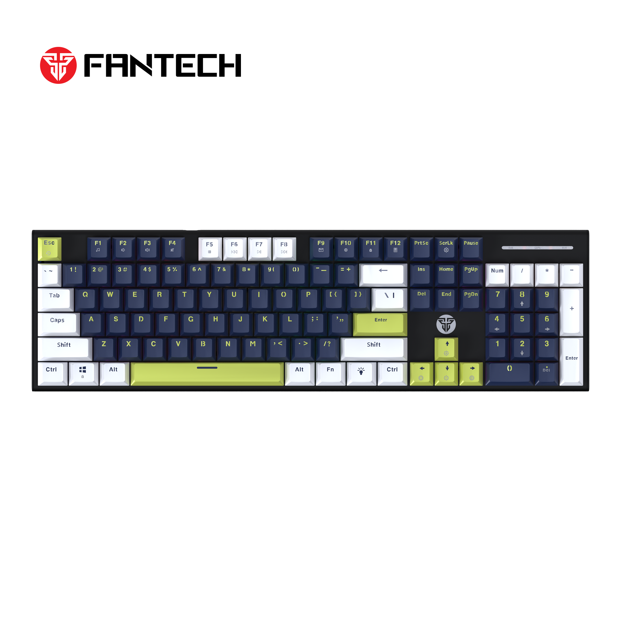 FANTECH ATOM104S MK878S MECHANICAL GAMING KEYBOARD MORI EDITION WHITE Keyboard