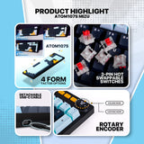 FANTECH ATOM107S MK893S MECHANICAL GAMING KEYBOARD MIZU EDITION NAVY BLUE