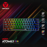 Fantech Atom63 MK859 Mechanical Gaming Keyboard Arabic/English Keyboard
