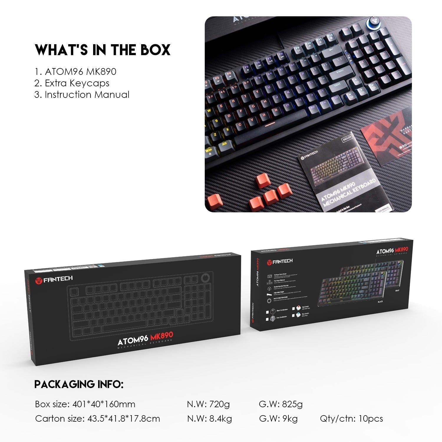Fantech Atom96 MK890 Mechanical Gaming Keyboard Keyboard