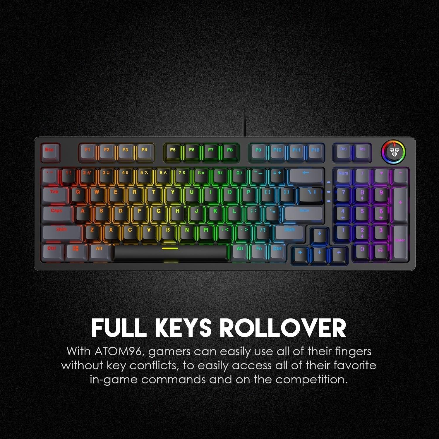 Fantech atom96 mk890 mechanical gaming keyboard - Fun Touch