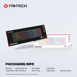 FANTECH ATOMAIR108 MK314 MECHANICAL KEYBOARD LOW PROFILE WHITE Keyboard