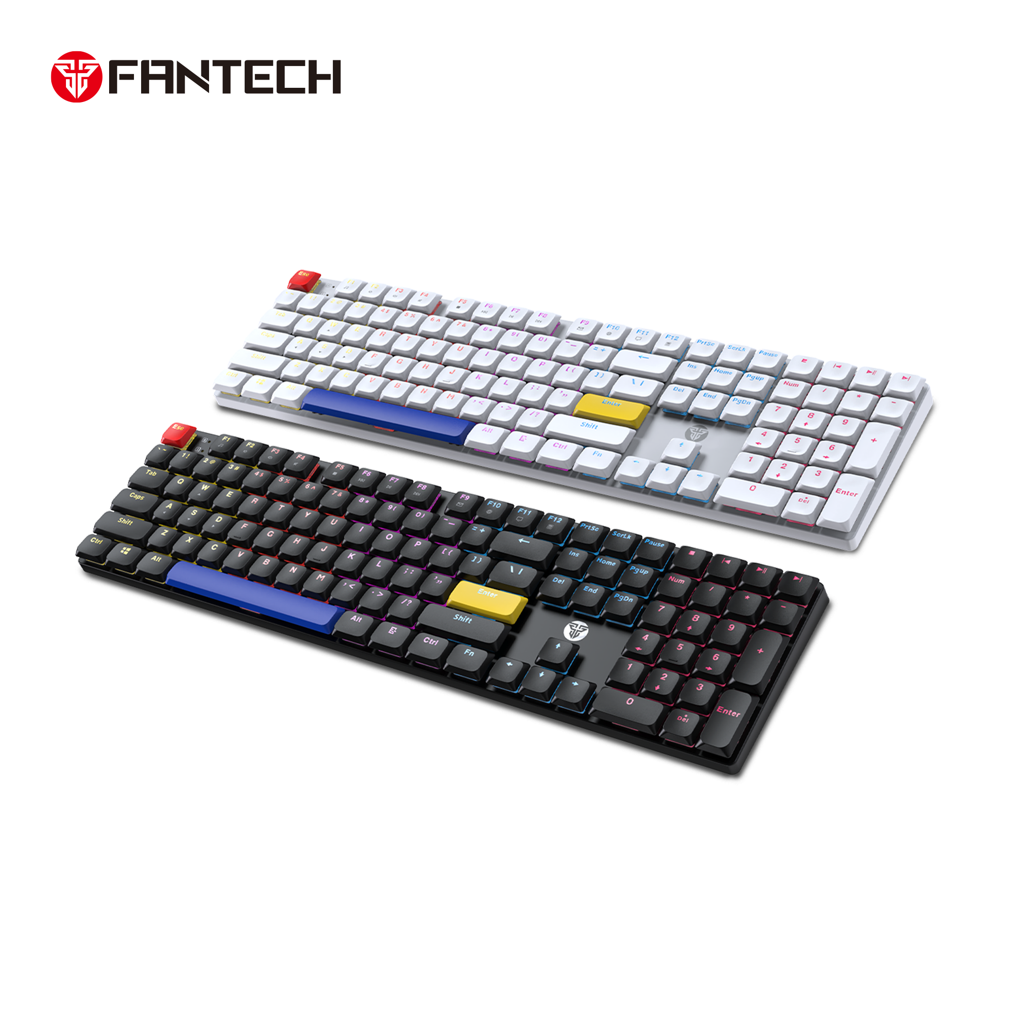 FANTECH ATOMAIR108 MK314 MECHANICAL KEYBOARD LOW PROFILE WHITE Keyboard