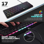 FANTECH ATOMAIR61 MK311 MECHANICAL KEYBOARD LOW PROFILE WHITE Keyboard