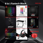 Fantech black 8 in 1 Gameak Gaming set Bundle