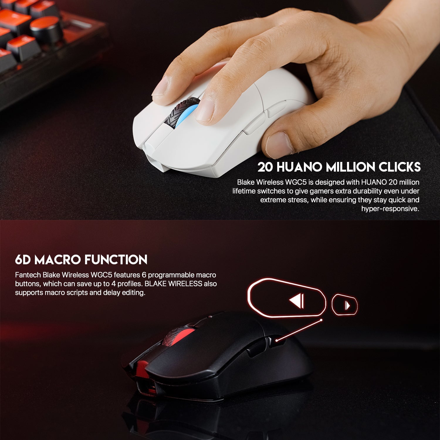 Fantech Blake WGC5 Wireless Gaming Mouse Mouse
