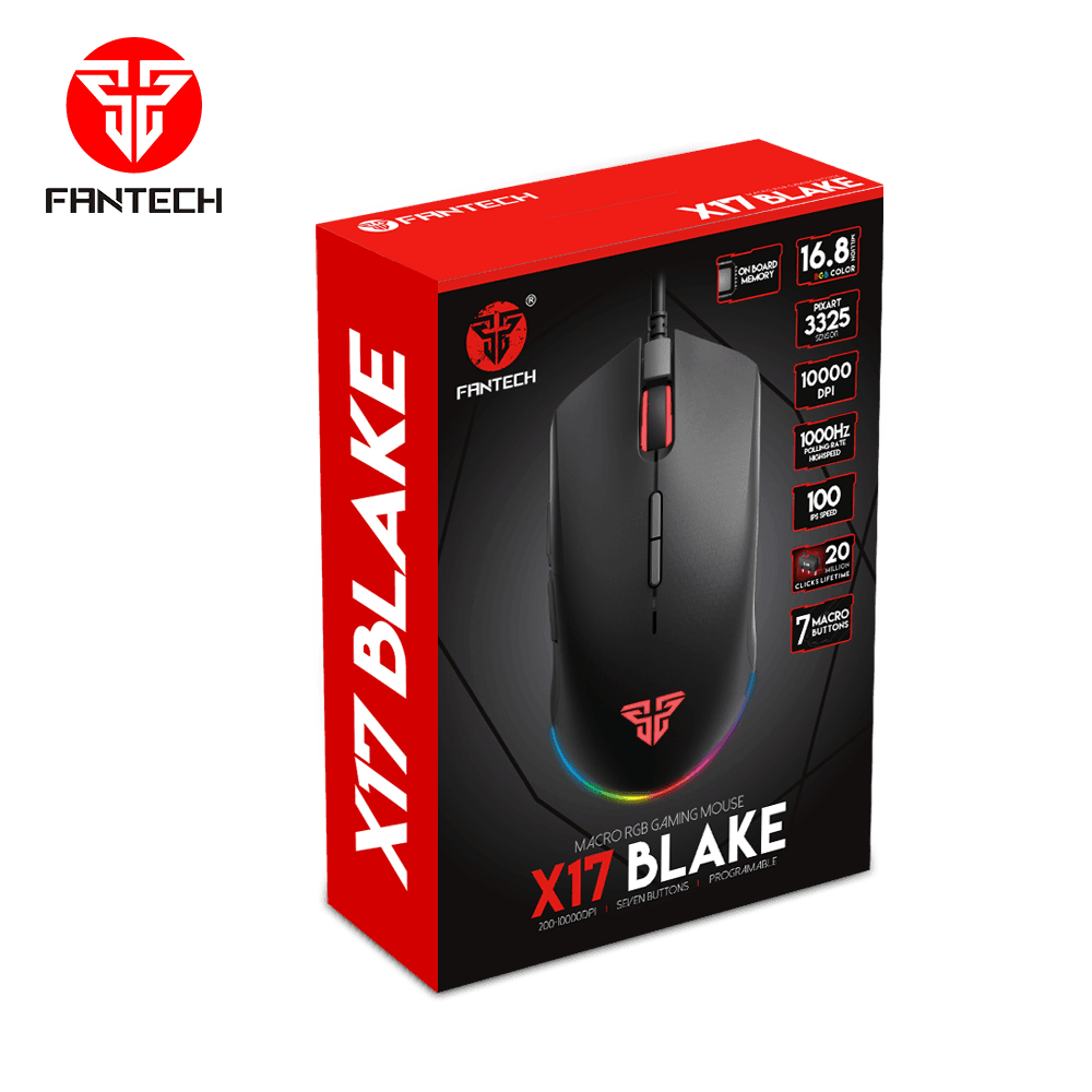 Fantech blake x17 macro rgb gaming mouse - Fun Touch