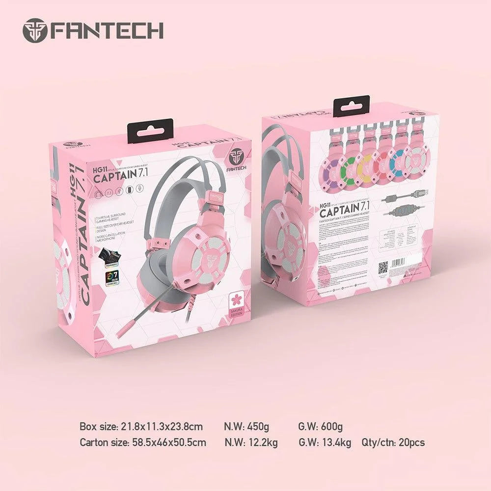 Fantech captain 7.1 hg11 sakura edition JOD 25