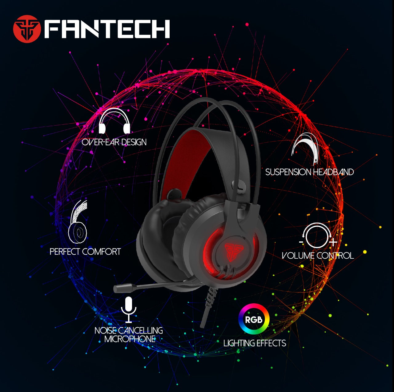 FANTECH CHIEF II HG20 RGB GAMING HEADSET Audio