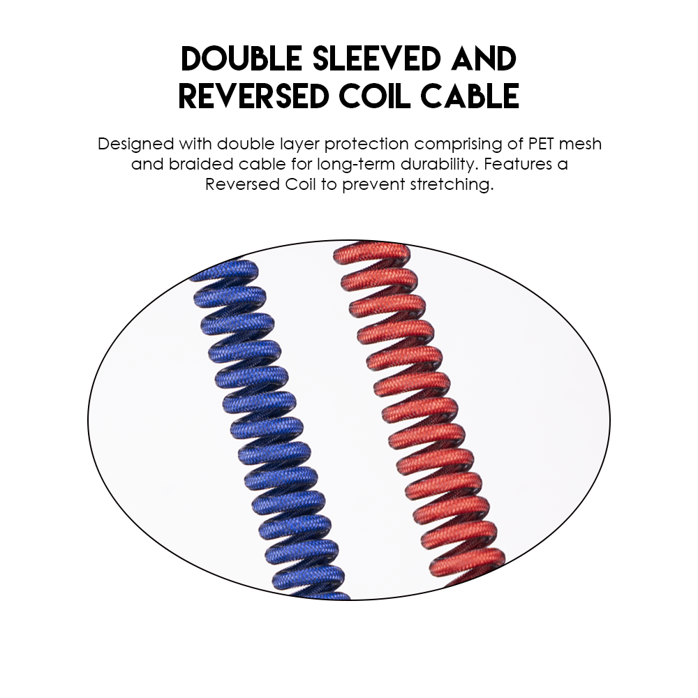 Fantech COILED CABLE AC701 Keyboard 15 JOD