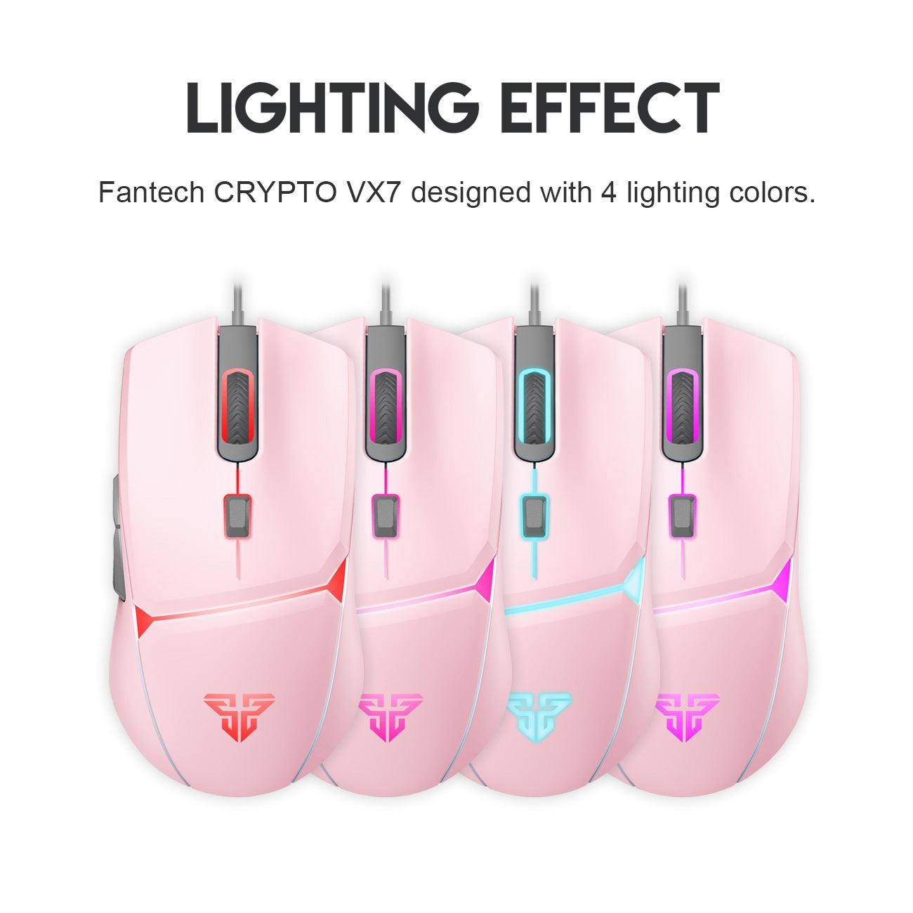 FANTECH CRYPTO VX7 SAKURA EDITION MACRO GAMING MOUSE Mouse