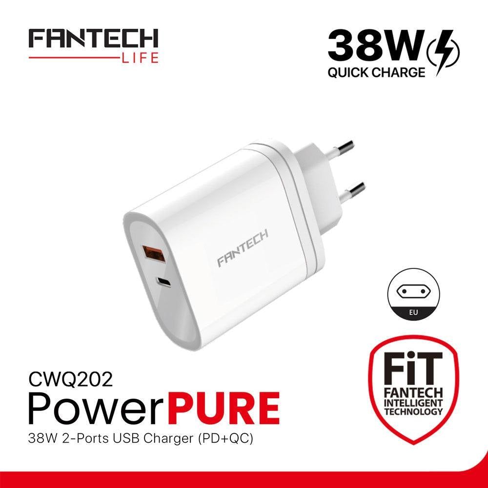 FANTECH CWQ202 PowerPure USB Charger (PD + QC) Cables & Chargers