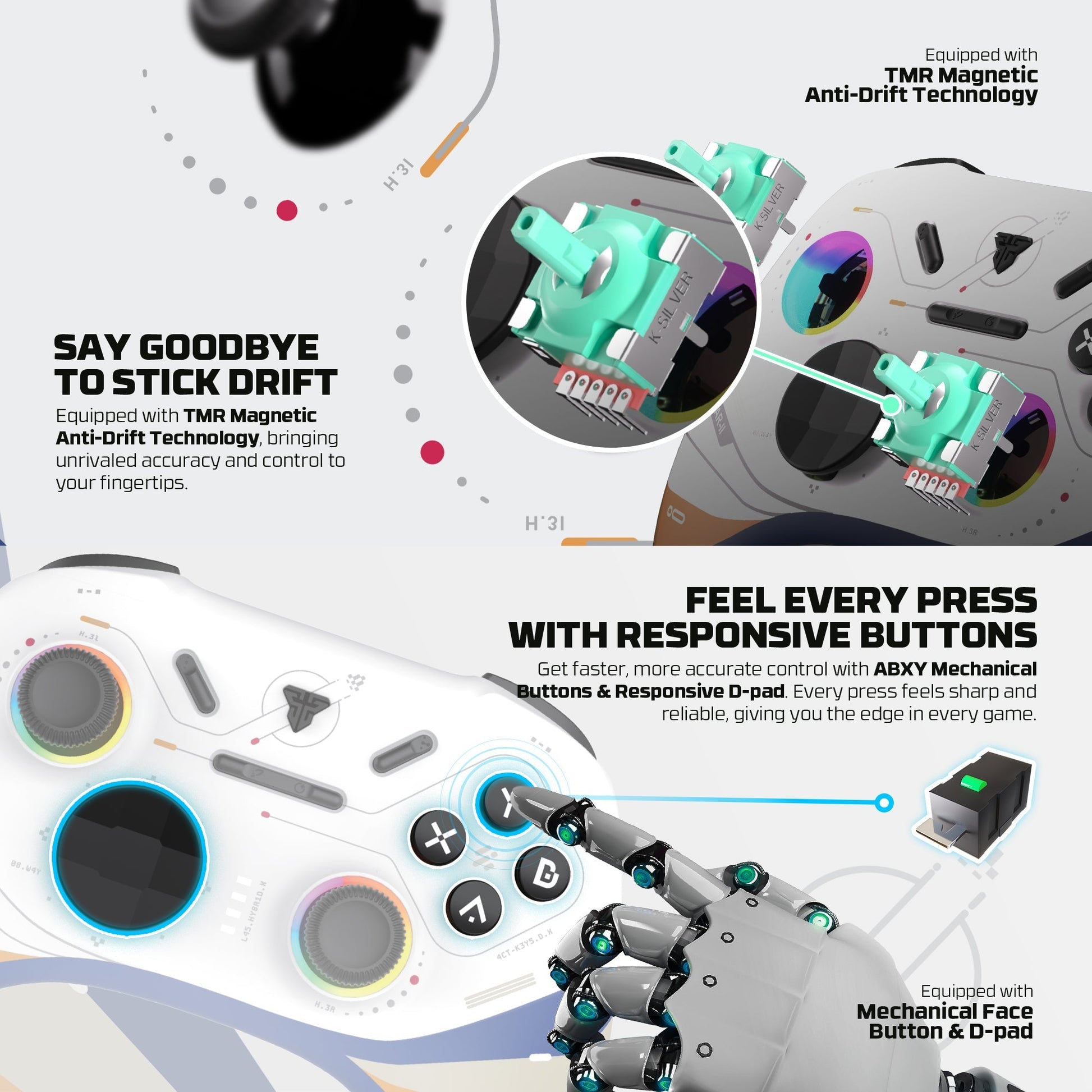 FANTECH EOS PRO II WGP15 V2 WIRELESS GAMEPAD GEMINUS BLACK Console