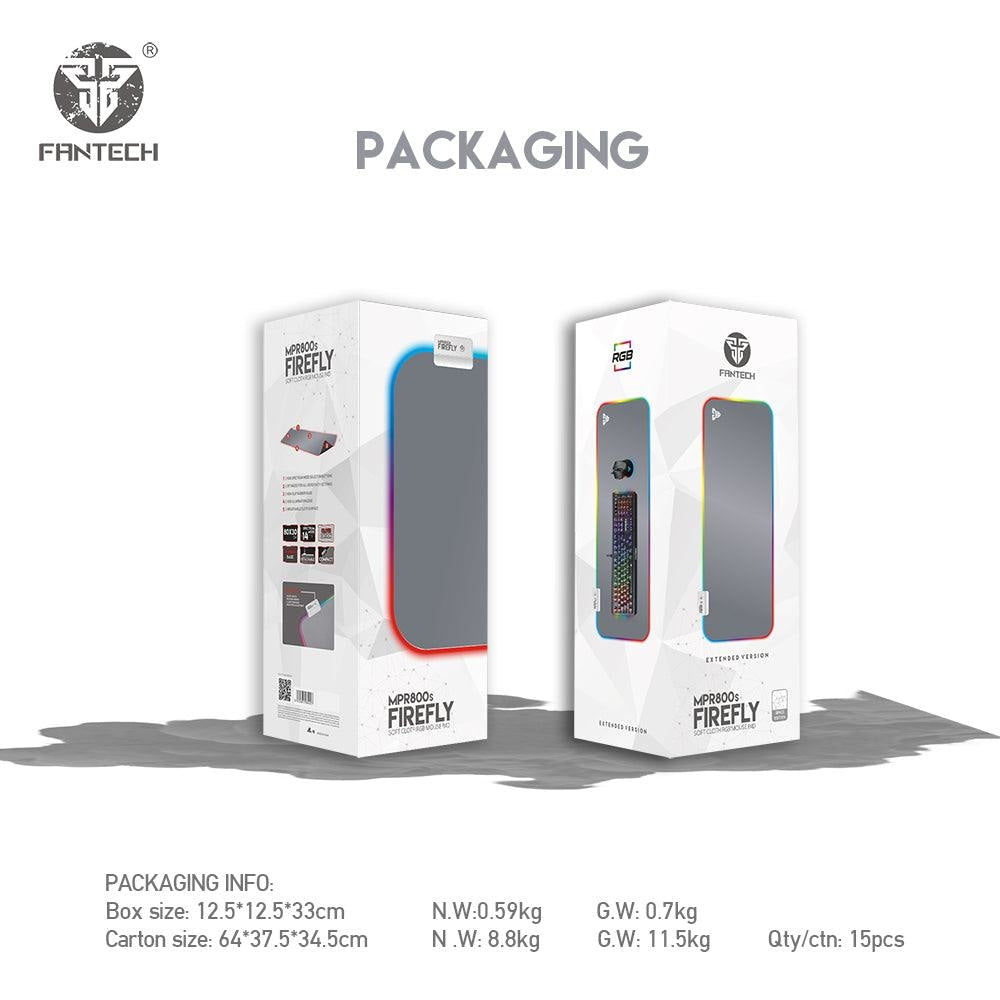 FANTECH FIREFLY MPR800s SOFT CLOTH RGB MOUSEPAD Mousepad