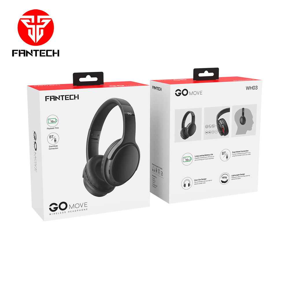 Fantech go move wireless headphone wh03-bt2 - Fun Touch