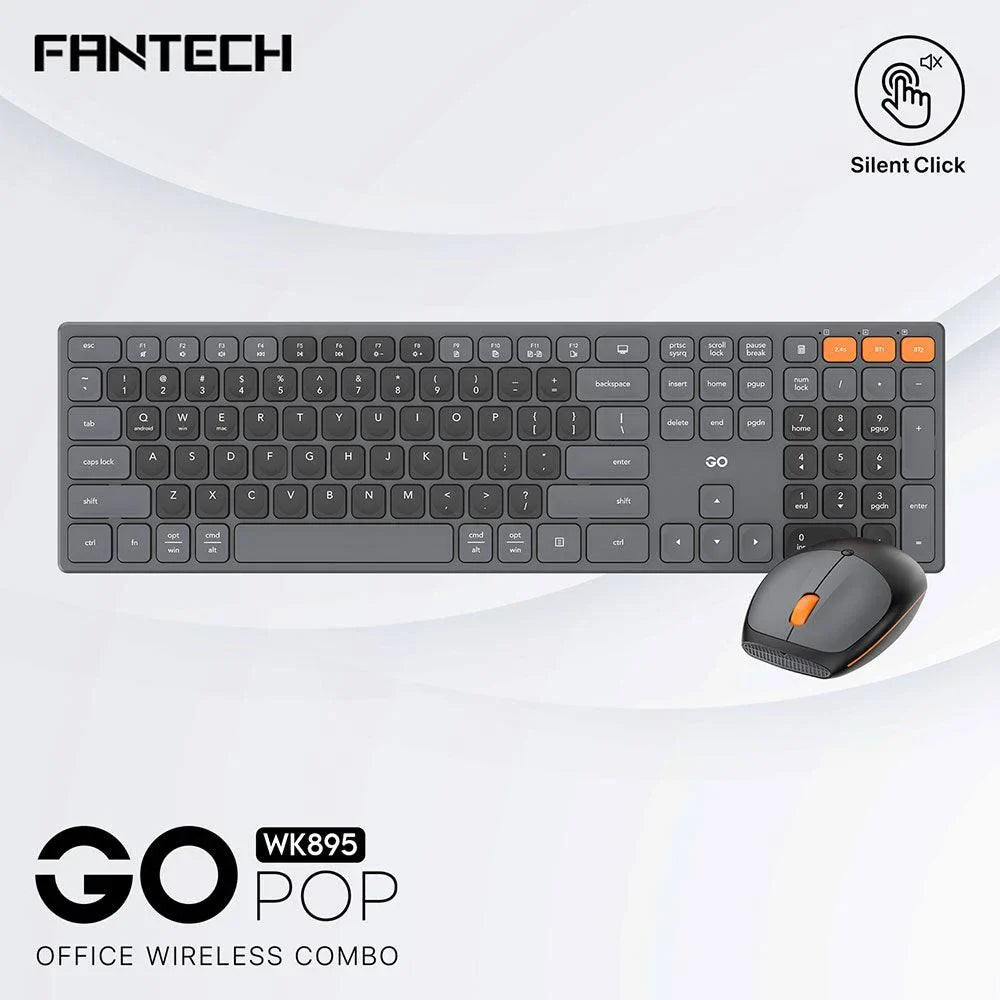 Fantech go pop wk895 office wireless combo